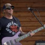 Ryan Bell performs as part of Hot Mess at Soldotna Creek Park in Soldotna, Alaska, on Wednesday, Aug. 23, 2023. (Jake Dye/Peninsula Clarion)