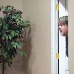 Ian McEwen rehearses Boeing Boeing at the Kenai Performers Theater on Kalifornsky Beach Road, near Soldotna, Alaska, on Monday, Oct. 14, 2024. (Jake Dye/Peninsula Clarion)