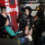 The cast of Intuition Salons shadow cast of Rocky Horror Picture Show rehearse in Kenai, Alaska, on Monday, Oct. 21, 2024. (Jake Dye/Peninsula Clarion)