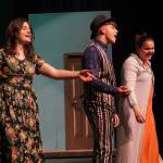 The cast of Annie rehearse at Kenai Central High School in Kenai, Alaska, on Wednesday, Nov. 6, 2024. (Jake Dye/Peninsula Clarion)