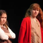 The cast of Annie rehearse at Kenai Central High School in Kenai, Alaska, on Wednesday, Nov. 6, 2024. (Jake Dye/Peninsula Clarion)