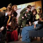 The cast of Seward High School Theatre Collectives Clue rehearse at Seward High School in Seward, Alaska, on Thursday, Nov. 7, 2024. (Jake Dye/Peninsula Clarion)
The cast of Seward High School Theatre Collectives Clue rehearse at Seward High School on Thursday, Nov. 7 . (Jake Dye/Peninsula Clarion)