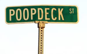 Poopdeck Street, in Homer, became a reality in 1996, honoring Clarence Hiram Poopdeck Platt. (Clark Fair photo)