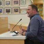 Kenai Peninsula Borough School District Superintendent Clayton Holland speaks during a meeting of the Kenai Peninsula Borough Assembly in Soldotna, Alaska, on Tuesday, Feb. 25, 2025. (Jake Dye/Peninsula Clarion)