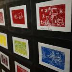 Artwork by Soldotna Elementary School students is displayed during an art show and music fundraiser at Soldotna Elementary School in Soldotna, Alaska, on Thursday, Feb. 27, 2025. (Jake Dye/Peninsula Clarion)