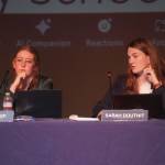 Sarah Douthit speaks during a meeting of the Kenai Peninsula Borough School Districts Board of Education in Homer, Alaska, on Monday, March 3, 2025. (Jake Dye/Peninsula Clarion)