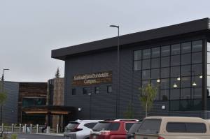 The Kahtnuhtana Duhdeldiht Campus on Thursday, Sept. 1, 2022, in Kenai, Alaska. (Jake Dye/Peninula Clarion)