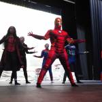 Diamond Dance Project rehearses Academy of Heroes at Kenai Central High School in Kenai, Alaska, on Wednesday, April 2, 2025. (Jake Dye/Peninsula Clarion)