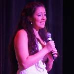 Lucy Micciche performs during the opening of the new Triumvirate Theatre in Kenai, Alaska, on Saturday, April 19, 2025. (Jake Dye/Peninsula Clarion)