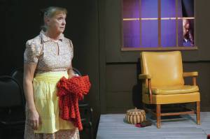 Jake Dye/Peninsula Clarion
Donna Shirnberg rehearsesPicnic at the Kenai Performers Theater near Soldotna, Alaska, on Saturday, April 26, 2025.