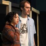 Hannah Warren-Bell and Tony Mika rehearsePicnic at the Kenai Performers Theater near Soldotna, Alaska, on Saturday, April 26, 2025. (Jake Dye/Peninsula Clarion)