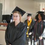 Graduates process into the 55th Annual Kenai Peninsula College Commencement Ceremony, held at Kenai Central High School in Kenai, Alaska, on Thursday, May 8, 2025. (Jake Dye/Peninsula Clarion)