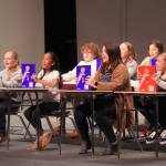 Kaleidoscope School of Arts and Science students perform Lets Eat, their fifth grade musical, at Kenai Central High School in Kenai, Alaska, on Tuesday, May 13, 2025. (Jake Dye/Peninsula Clarion)