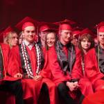 Students wait to receive their diplomas during the Kenai Central High School graduation ceremony in Kenai, Alaska, on Tuesday, May 20, 2025. (Jake Dye/Peninsula Clarion)
