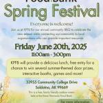 A flyer for the Kenai Peninsula Food Banks Spring Festival, set for June 20, 2025. (Provided by Kenai Peninsula Food Bank)