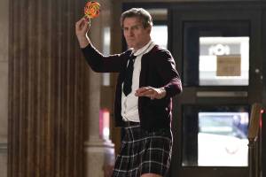 Liam Neeson is Lt. Frank Drebin Jr. in The Naked Gun. (Promotional image courtesy Paramount Pictures)