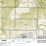 A map from a South Kenai Peninsula Hospital Service Area Board resolution in support of the land buy ordinance shows the location of South Peninsula Hospital in regard to the steep slopes surrounding the property. Parcel #17504022 is one of the four properties assembly members unanimously voted to purchase on Tuesday, Aug. 19.