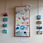 Where We Fit In is a multimedia artwork created by Homer High School students earlier this year for Homer Council on the Arts 2025 Jubilee! exhibit and is one of numerous pieces on display through September at the Homer Public Library in Homer, Alaska. Photo by Christina Whiting