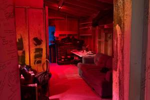 A photo from July of the backstage at Pier One Theatre. (Chloe Pleznac/Homer News)