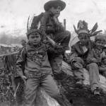 Emmett Krefting, second from right, takes a break from playing cowboys and Indians in Seward, circa 1908-10. Krefting would later write a memoir of his early life, including befriending King David Thurman. (Photo courtesy of the Hamaker Collection and used by permission of the Krefting Family)
