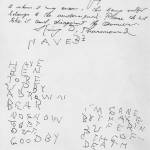 Written below a location notice at his mining cabin on the Chickaloon River flats, King David Thurman scrawled his final words and then ended his life.