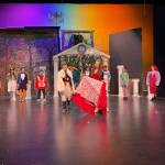 Emily Porter, an eighth grader playing the Queen of Hearts, attends rehearsal on Dec. 2<ins>, </ins><ins>2025</ins>. The upcoming production of Alice in Wonderland is directed entirely by the high school upperclassmen, and Porter said she has enjoyed working with the older students. Photo courtesy of Carla Jenness