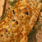 This dish, an earthy and herbaceous vegetarian reimagining of the classic beef wellington, is finished nicely with a creamy maple balsamic sauce. Photo by Tressa Dale/Peninsula Clarion