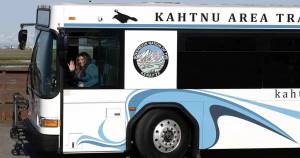 On Tuesday, the Kenaitze Indian Tribe unveiled Kahtnu Area Transit, a public transportation service open to the entire Peninsula Borough community. Photo courtesy of Kahtnu Area Transit