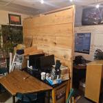 A stage prop Seward High School students disassembled, moved into a teacher’s classroom and reassembled is pictured in Seward High School on Dec. 19, 2025. Superintendent of the Kenai Peninsula Borough School District Clayton Holland said high school students moved the prop to accrue volunteer hours. Photo courtesy of Clayton Holland