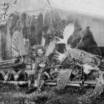 Pictured here with trophies of his trade is P.F. “Frenchy” Vian, a bit of a hustler who lived in Kenai for about 20 years and took advantage of opportunities, fairly or not, when they were presented to him. One of those opportunities involved the defunct agricultural experiment station at Kenai. (Photo courtesy of the Viani Family Collection)