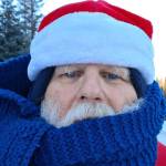 Sterling resident Jonny Reidy walks 11 miles from his dry cabin to his part-time job at Fred Meyer on Dec. 15, 2025. Reidy aims to walk 1,000 miles by midsummer, and he’s asking people to pledge donations to food banks for every mile he travels. Photo courtesy of Jonny Reidy