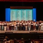 Sophomores who earned honor roll distinction during the first semester of the 2025-2026 school year at Soldotna High School were recognized during an assembly in the schools auditorium on Jan. 14<ins>, 2026</ins>. Photo courtesy of Tabitha Blades/Soldotna High School