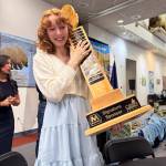 Photo courtesy of Hannah Leatherman
Hannah Leatherman, a sophomore at Seward High School, will present her environmentally-friendly alternative to salt brine to the Senate Transportation Committee in Juneau next month. Leatherman won the 2025 Caring for the Kenai student competition in April.