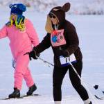 Costumed skiers participate in the 20th annual Ski for Women on Sunday<ins>, Feb. 8, 2026,</ins> at Tsalteshi Trails in Soldotna<ins>, Alaska</ins>.